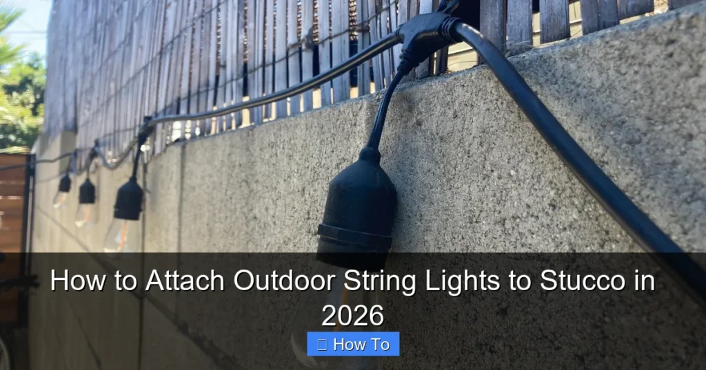 How to Attach Outdoor String Lights to Stucco in 2026