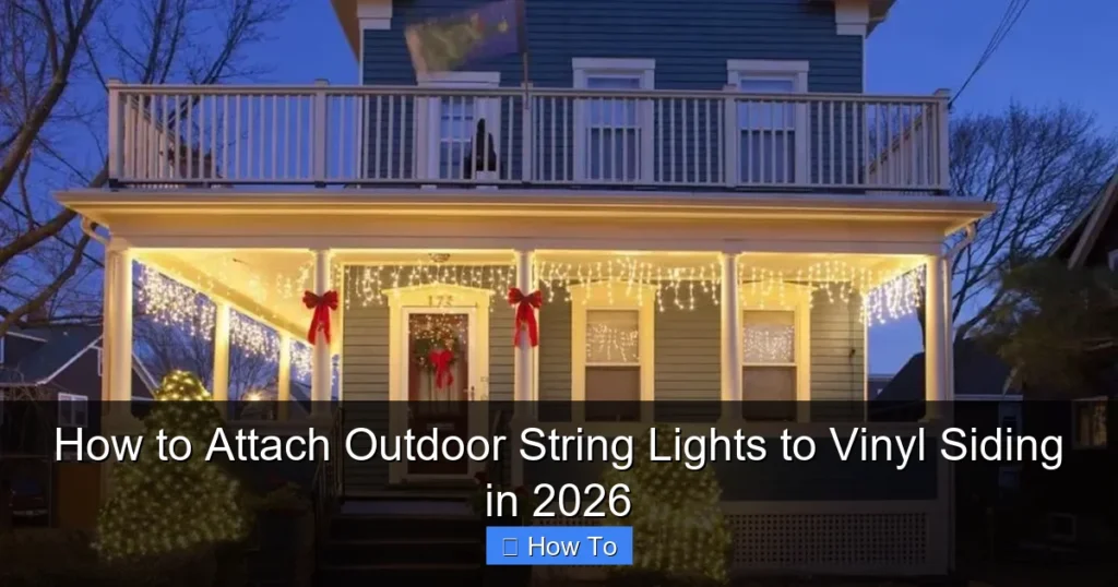 How to Attach Outdoor String Lights to Vinyl Siding in 2026