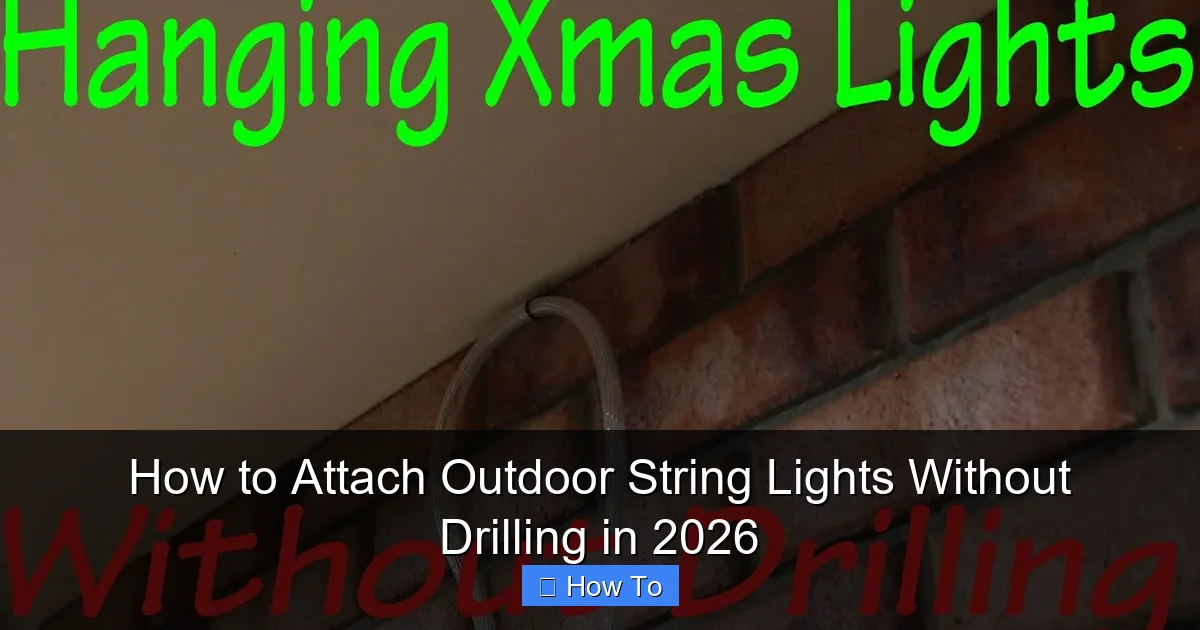 How to Attach Outdoor String Lights Without Drilling in 2026