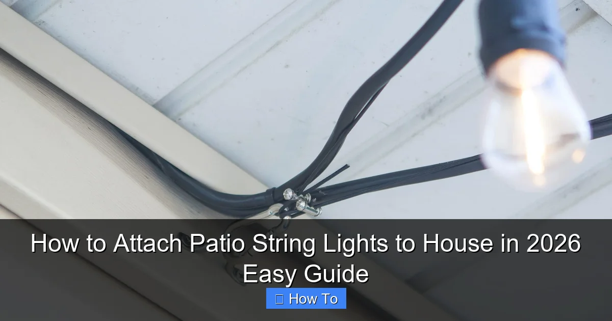 How to Attach Patio String Lights to House in 2026 Easy Guide