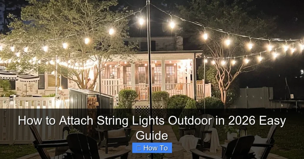 How to Attach String Lights Outdoor in 2026 Easy Guide