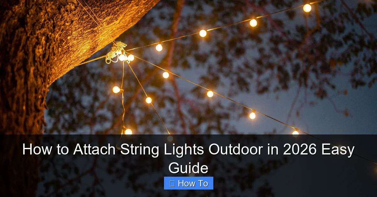 How to Attach String Lights Outdoor in 2026 Easy Guide