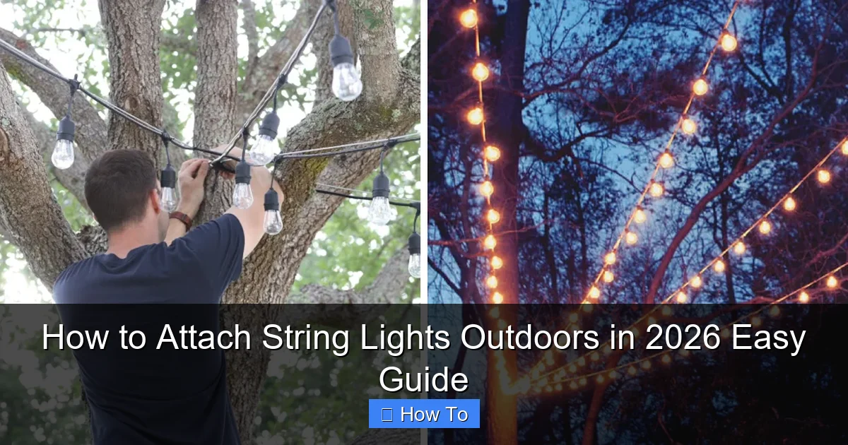How to Attach String Lights Outdoors in 2026 Easy Guide
