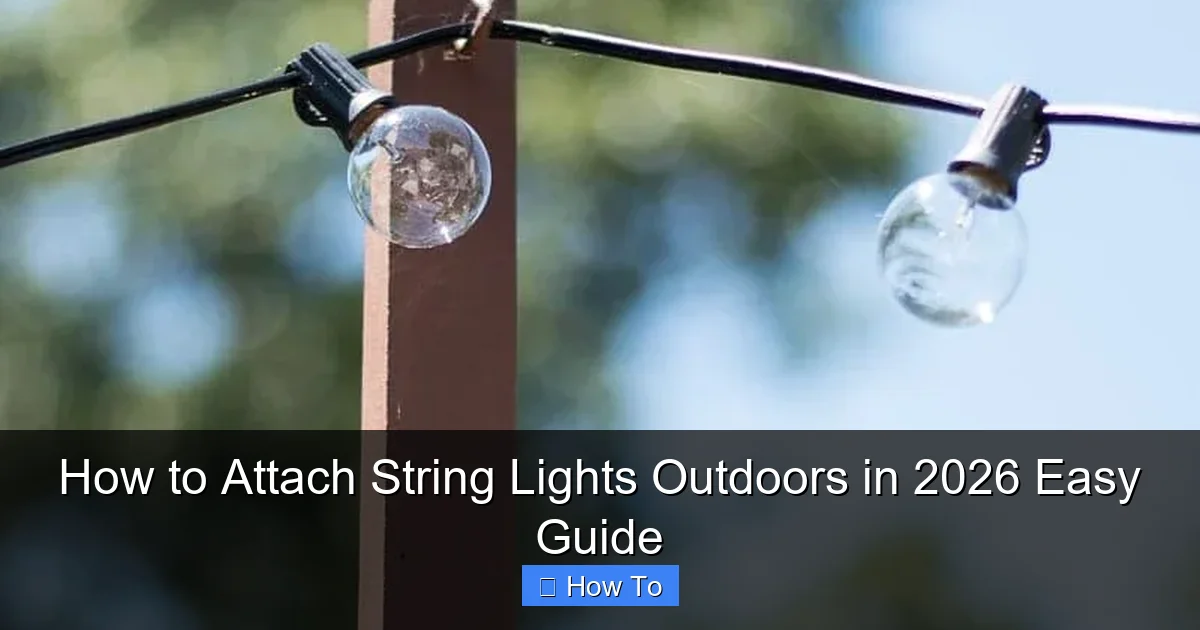 How to Attach String Lights Outdoors in 2026 Easy Guide