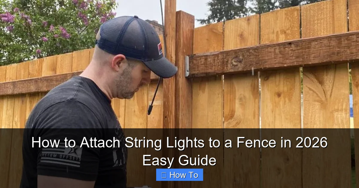 How to Attach String Lights to a Fence in 2026 Easy Guide