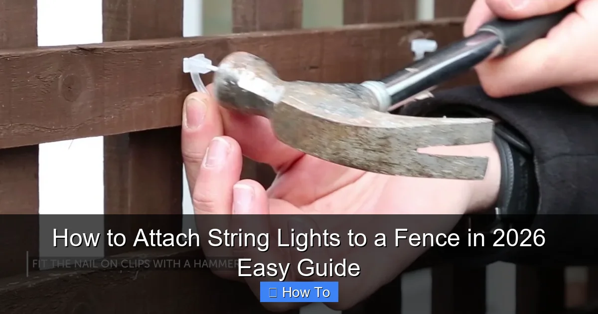 How to Attach String Lights to a Fence in 2026 Easy Guide