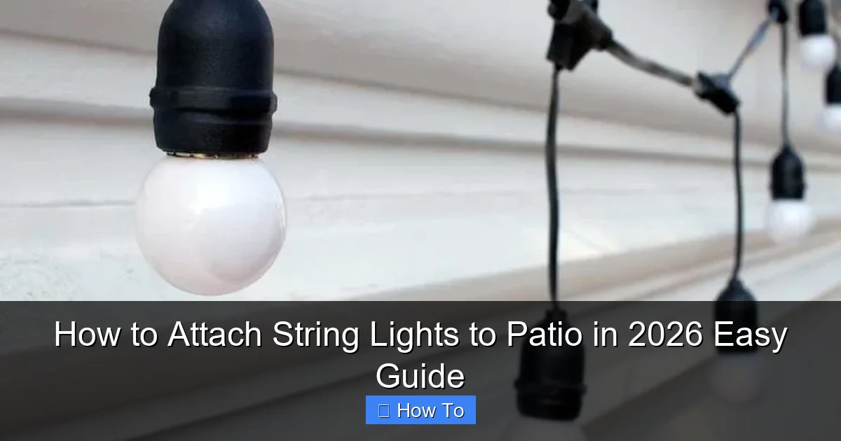 How to Attach String Lights to Patio in 2026 Easy Guide