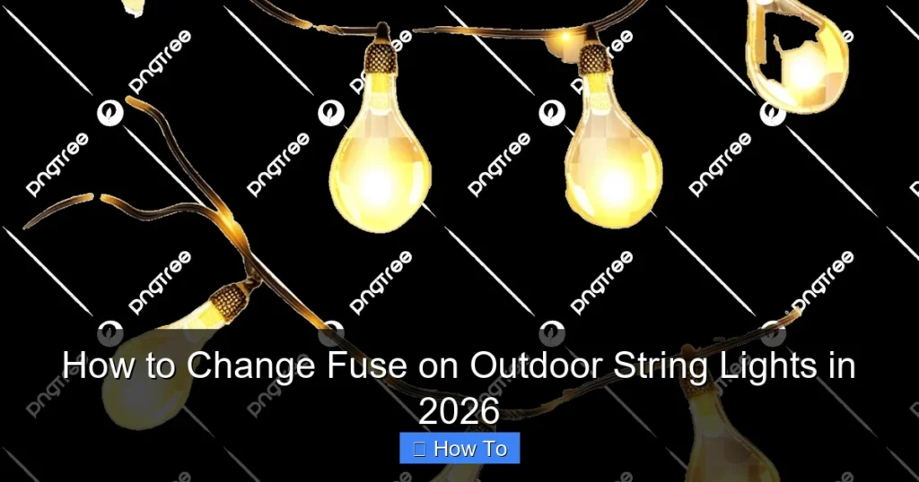 How to Change Fuse on Outdoor String Lights in 2026