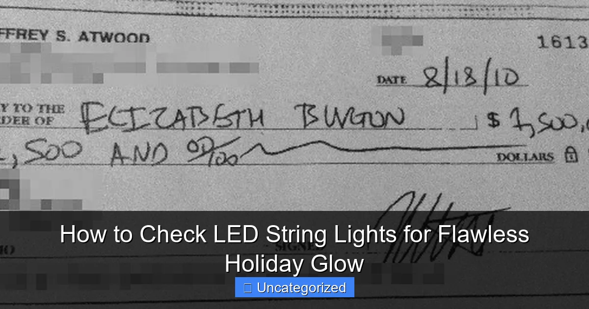 How to Check LED String Lights for Flawless Holiday Glow