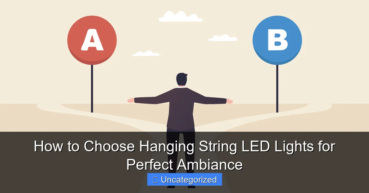 How to Choose Hanging String LED Lights for Perfect Ambiance