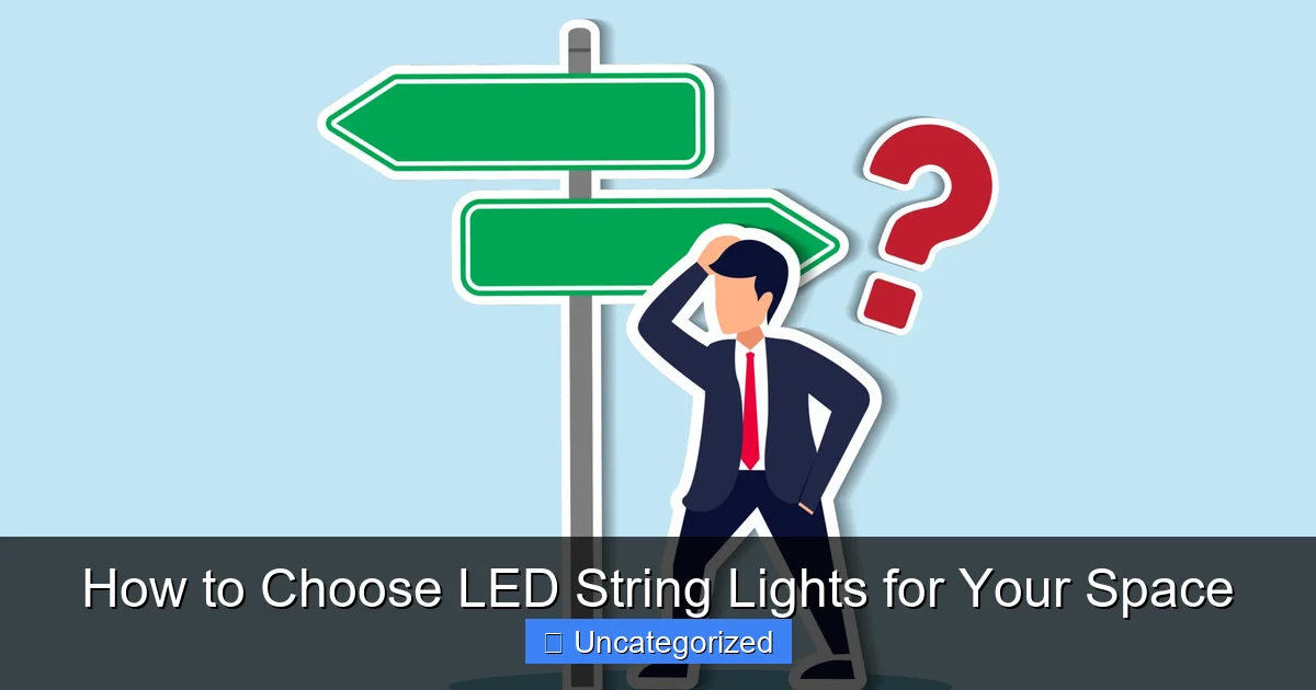 How to Choose LED String Lights for Your Space