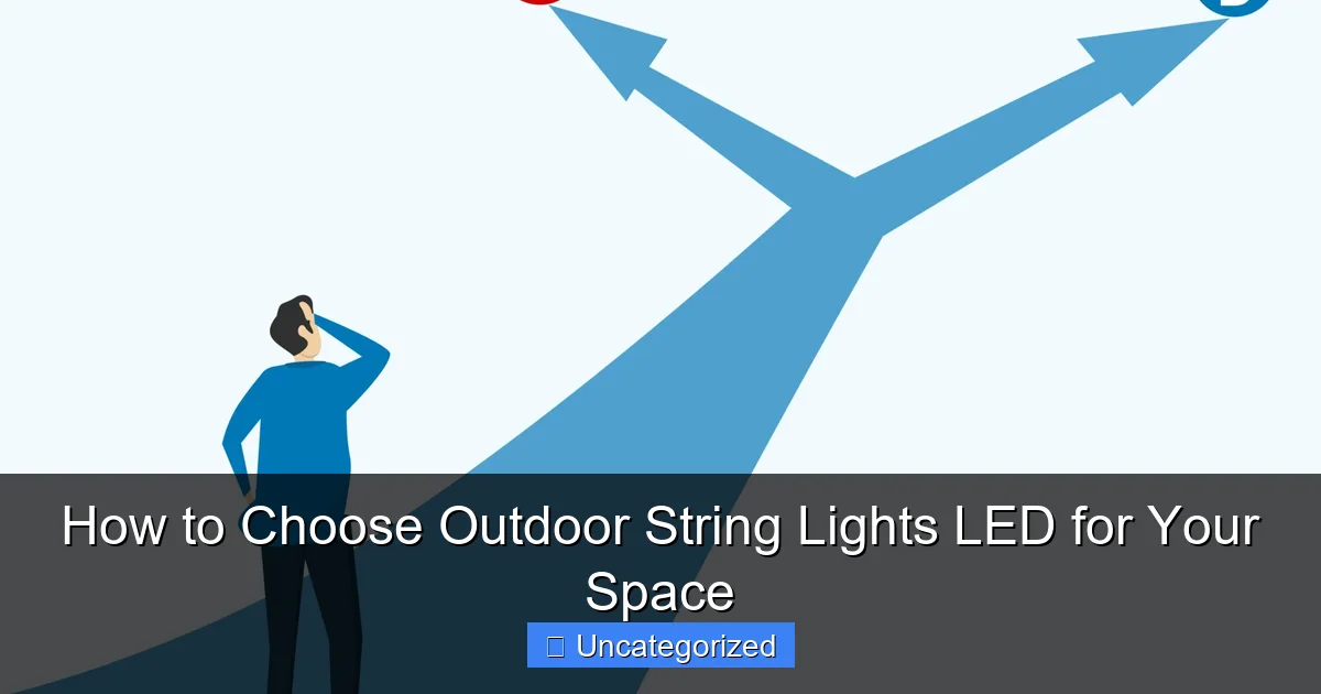How to Choose Outdoor String Lights LED for Your Space