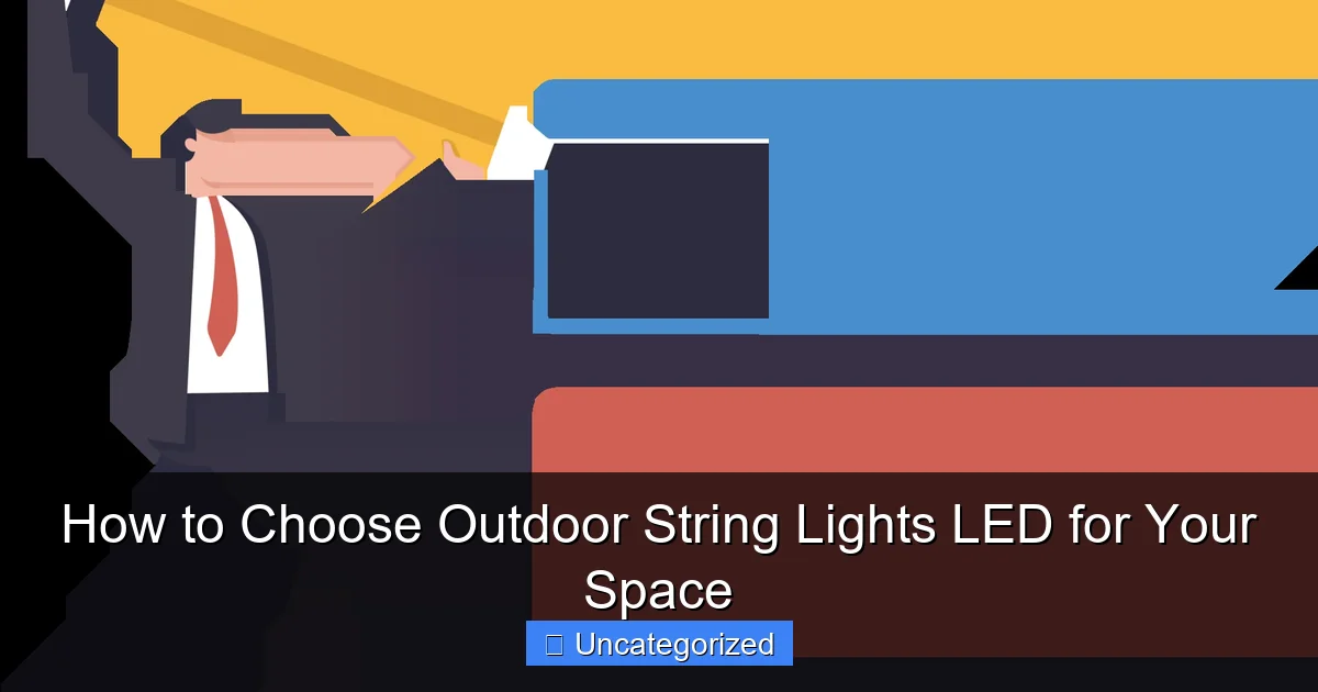 How to Choose Outdoor String Lights LED for Your Space
