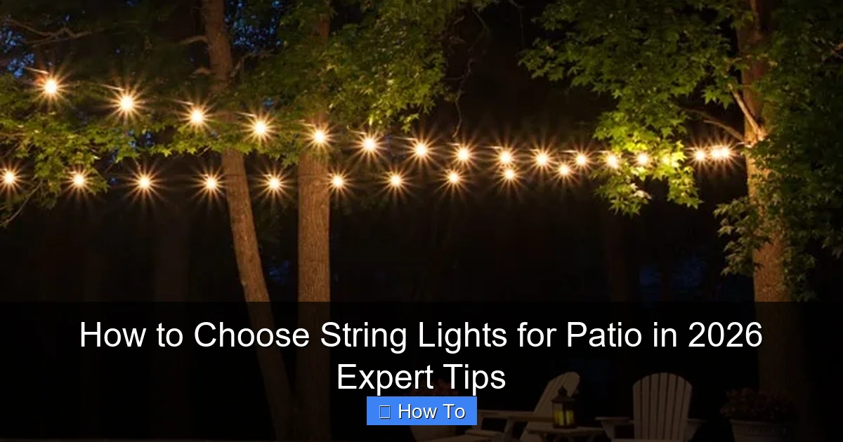 How to Choose String Lights for Patio in 2026 Expert Tips