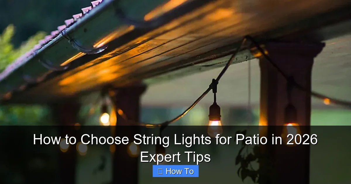 How to Choose String Lights for Patio in 2026 Expert Tips