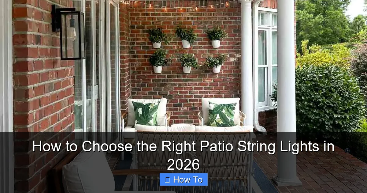 How to Choose the Right Patio String Lights in 2026