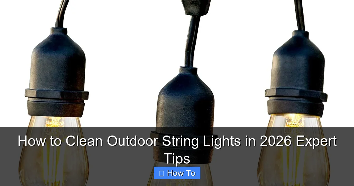 How to Clean Outdoor String Lights in 2026 Expert Tips