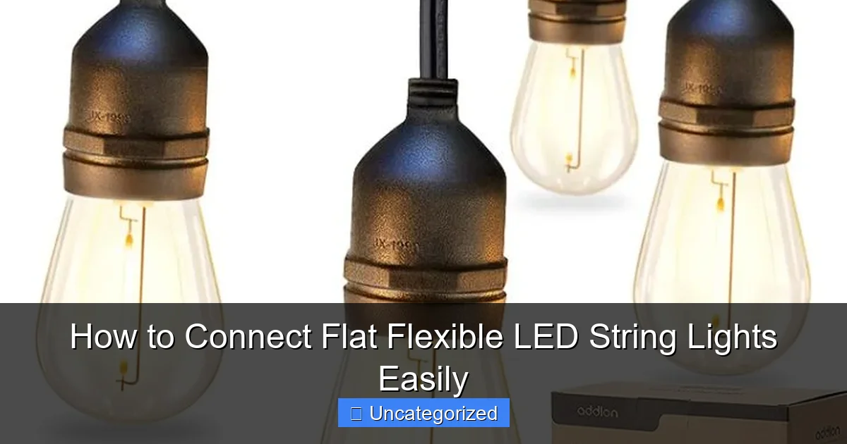 How to Connect Flat Flexible LED String Lights Easily