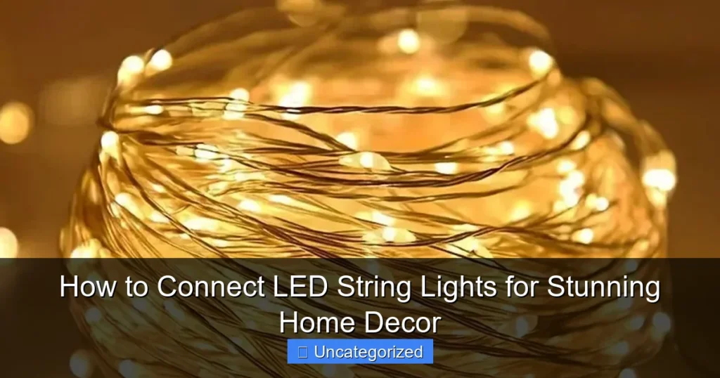 How to Connect LED String Lights for Stunning Home Decor