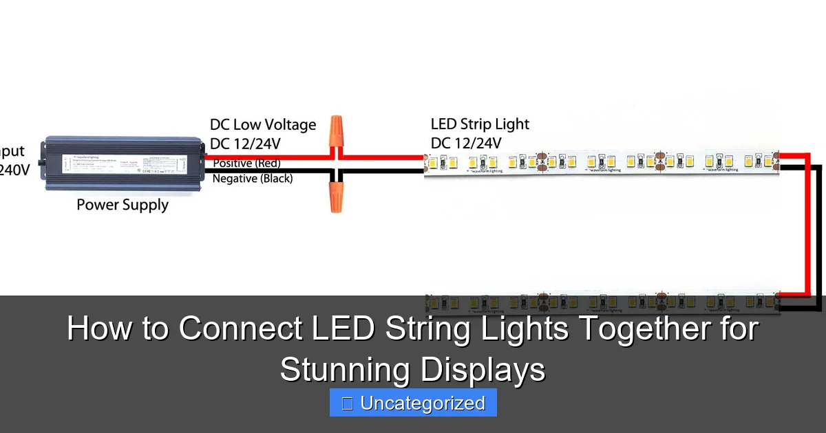 How to Connect LED String Lights Together for Stunning Displays