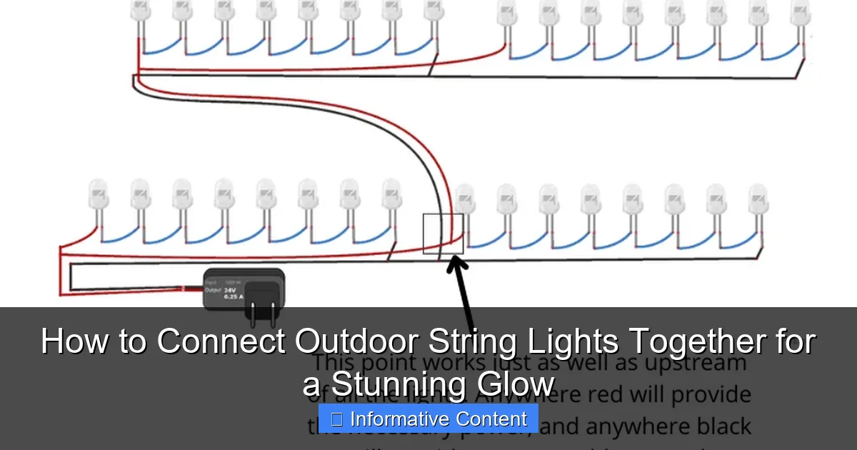 How to Connect Outdoor String Lights Together for a Stunning Glow