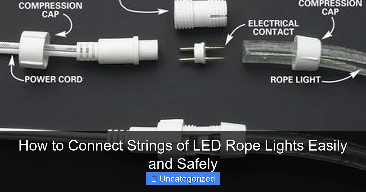 How to Connect Strings of LED Rope Lights Easily and Safely