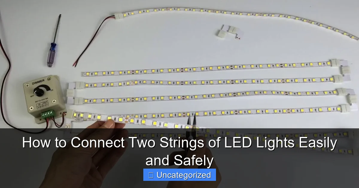 How to Connect Two Strings of LED Lights Easily and Safely