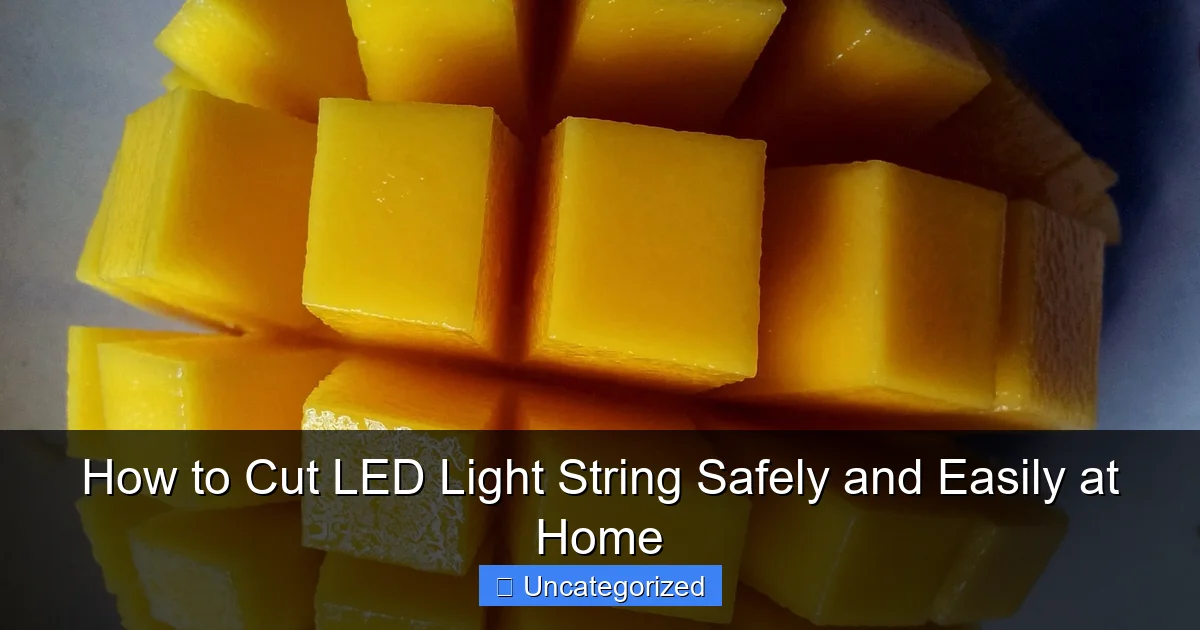 How to Cut LED Light String Safely and Easily at Home