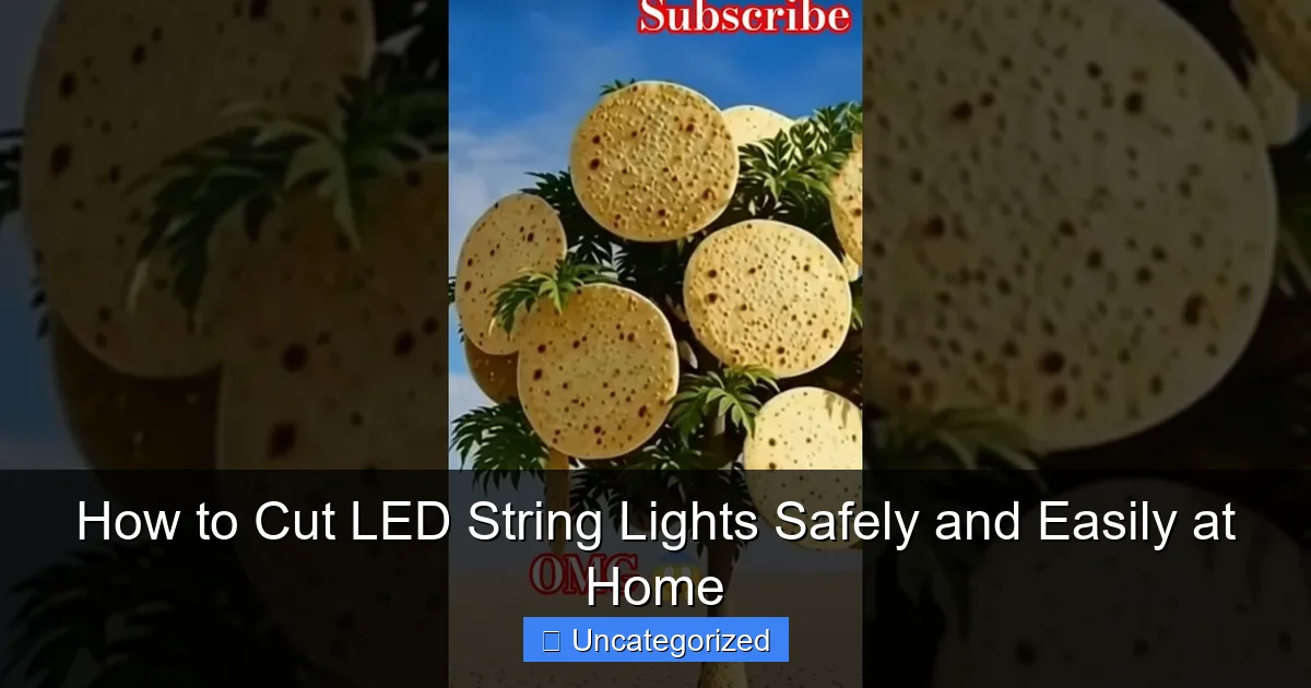 How to Cut LED String Lights Safely and Easily at Home