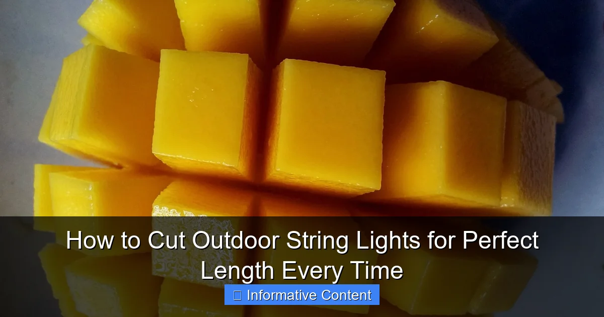 How to Cut Outdoor String Lights for Perfect Length Every Time