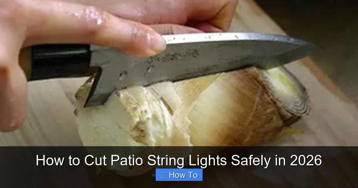 How to Cut Patio String Lights Safely in 2026