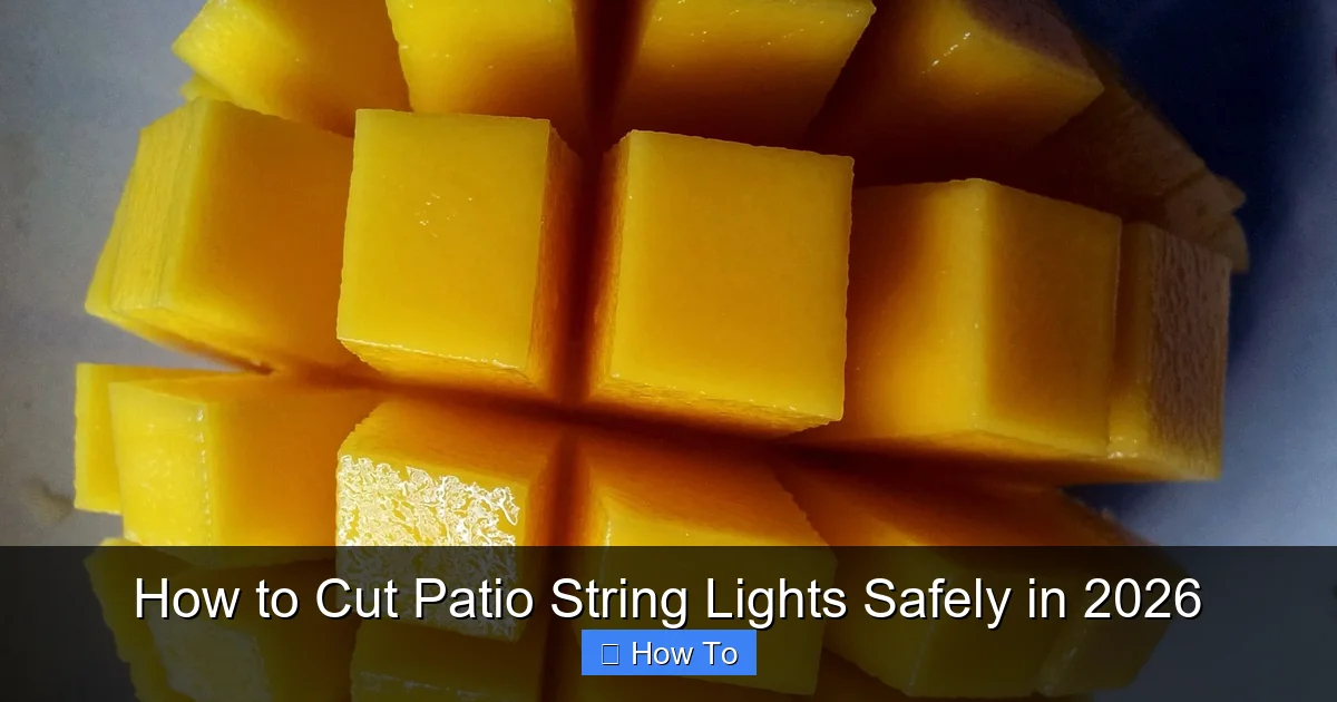 How to Cut Patio String Lights Safely in 2026