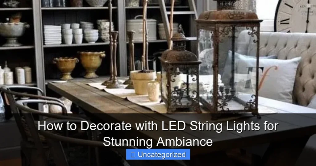How to Decorate with LED String Lights for Stunning Ambiance