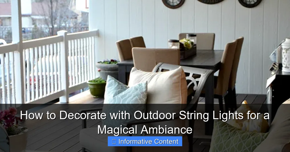 How to Decorate with Outdoor String Lights for a Magical Ambiance
