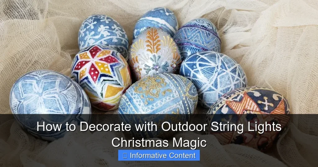 How to Decorate with Outdoor String Lights Christmas Magic