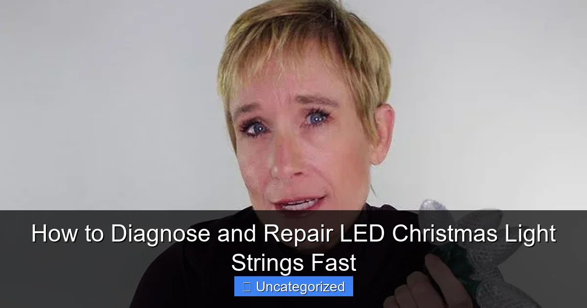 How to Diagnose and Repair LED Christmas Light Strings Fast