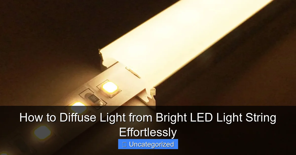 How to Diffuse Light from Bright LED Light String Effortlessly