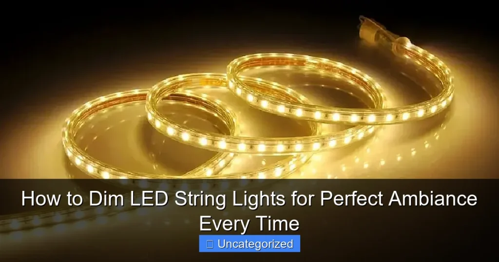 How to Dim LED String Lights for Perfect Ambiance Every Time