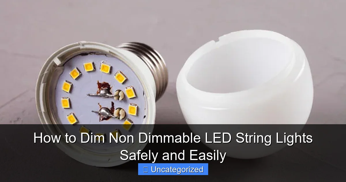 How to Dim Non Dimmable LED String Lights Safely and Easily