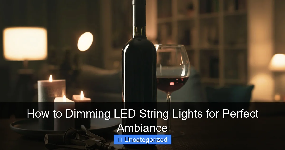 How to Dimming LED String Lights for Perfect Ambiance