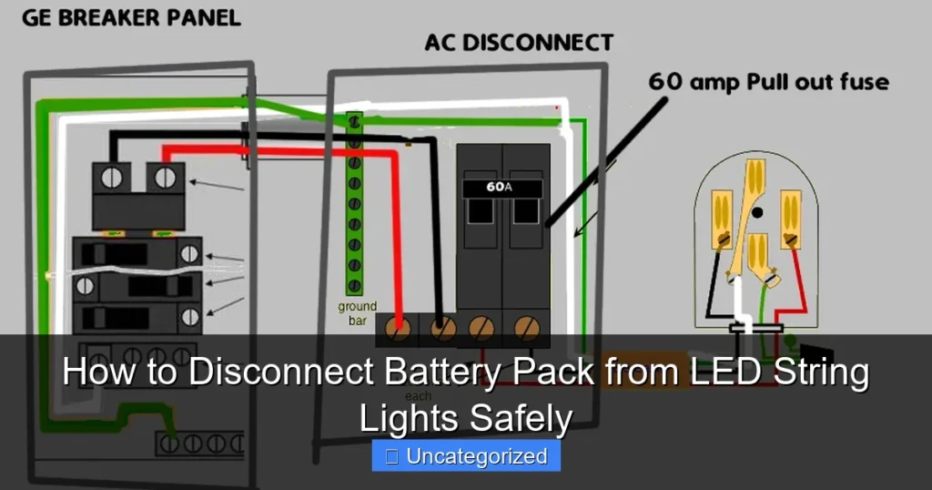 How to Disconnect Battery Pack from LED String Lights Safely