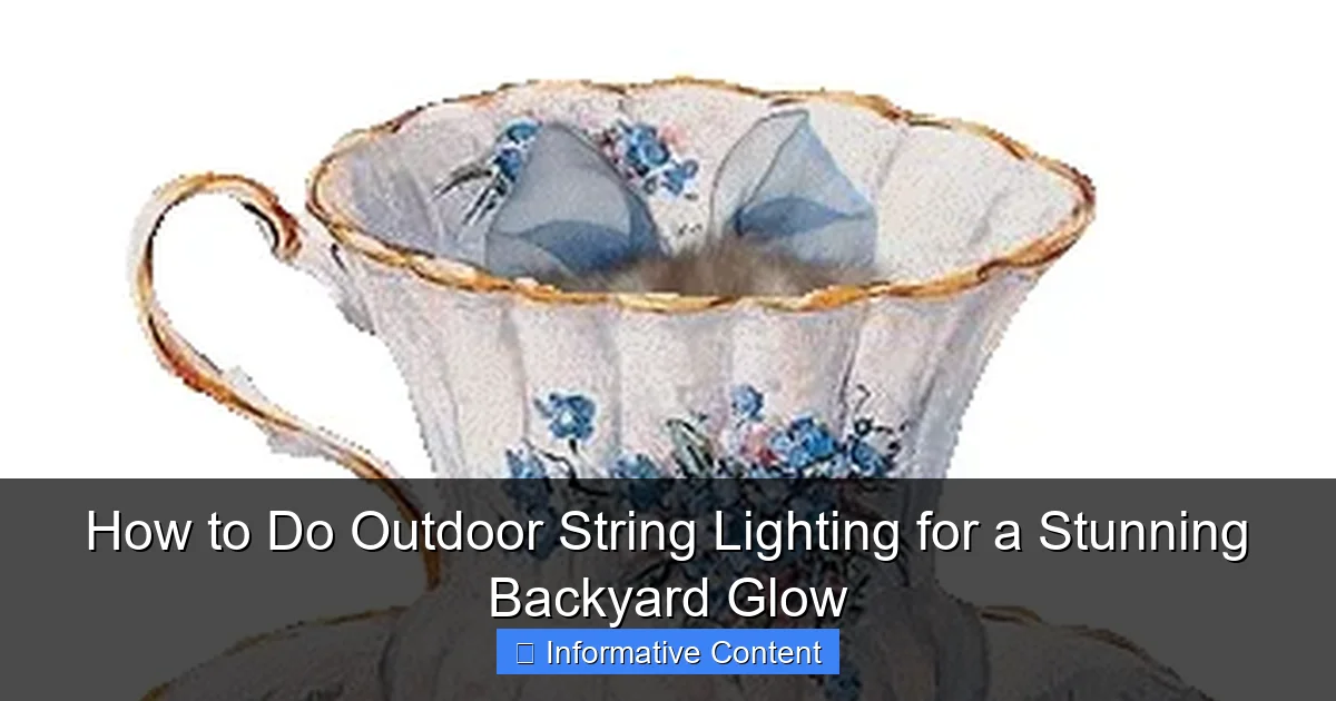 How to Do Outdoor String Lighting for a Stunning Backyard Glow