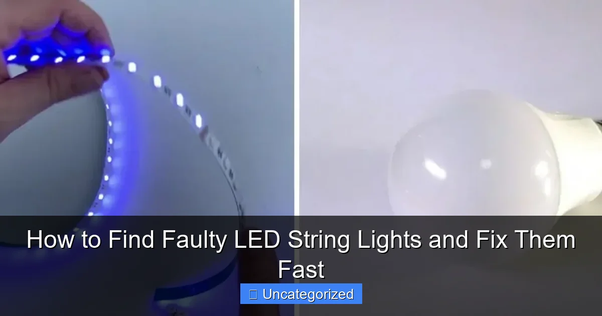 How to Find Faulty LED String Lights and Fix Them Fast