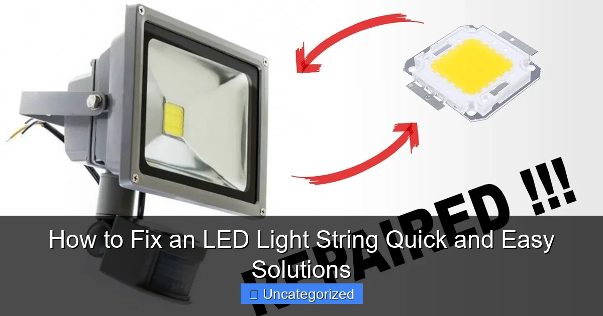 How to Fix an LED Light String Quick and Easy Solutions