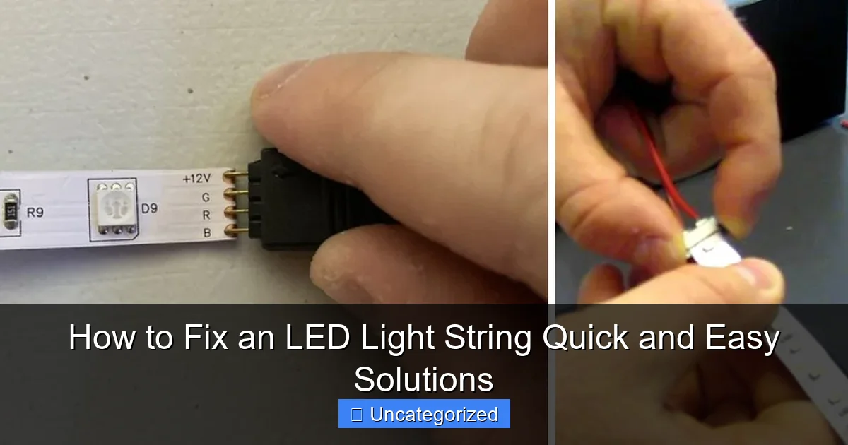 How to Fix an LED Light String Quick and Easy Solutions