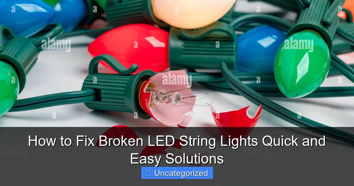 How to Fix Broken LED String Lights Quick and Easy Solutions