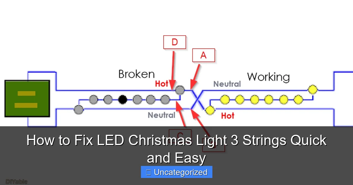 How to Fix LED Christmas Light 3 Strings Quick and Easy