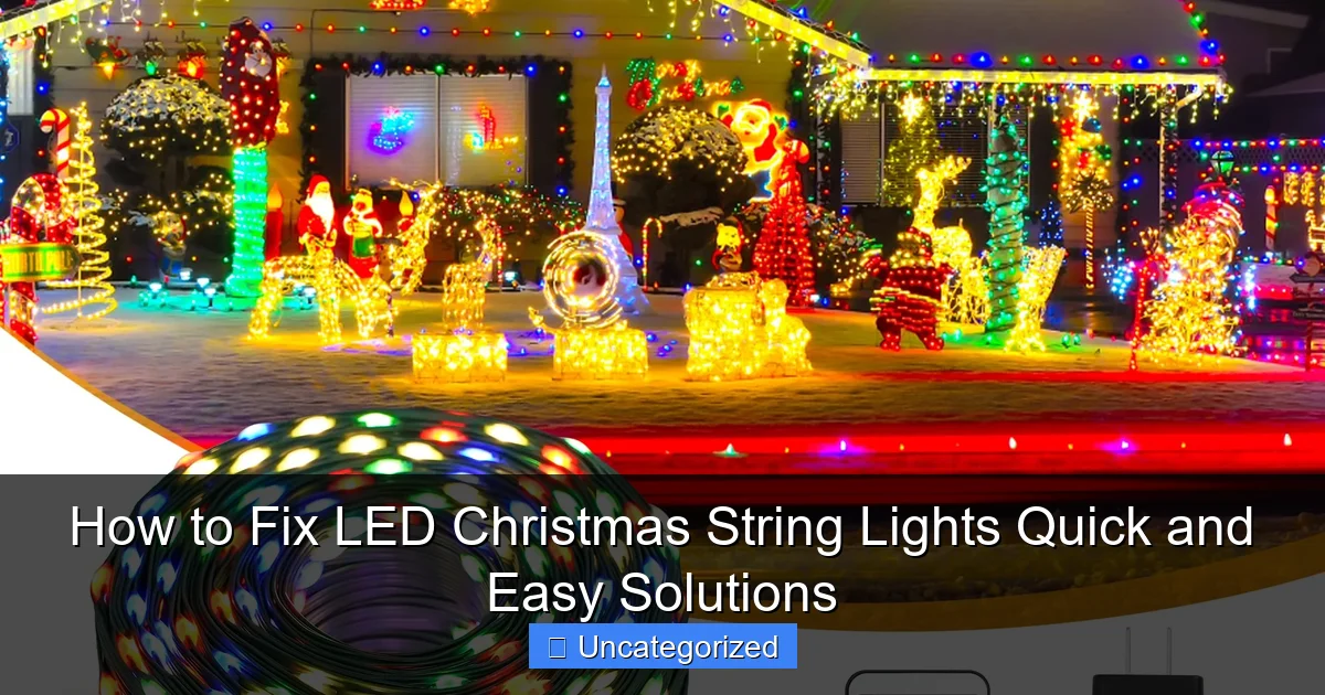 How to Fix LED Christmas String Lights Quick and Easy Solutions