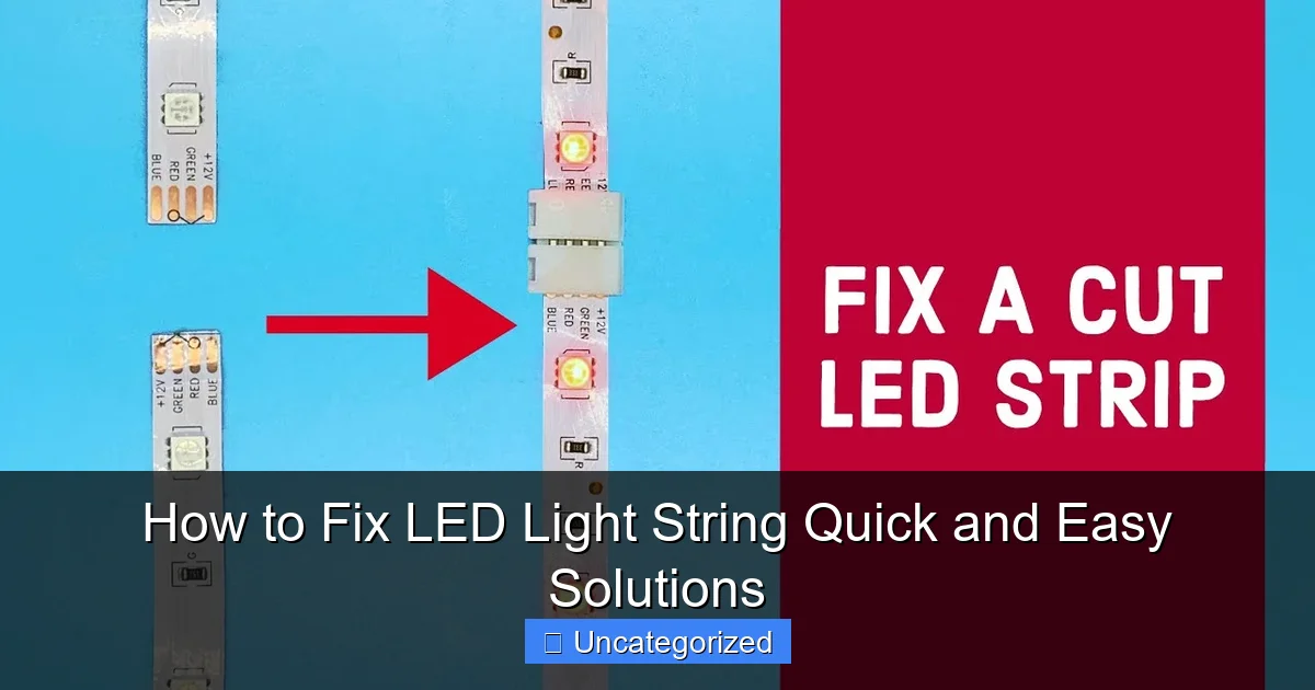 How to Fix LED Light String Quick and Easy Solutions