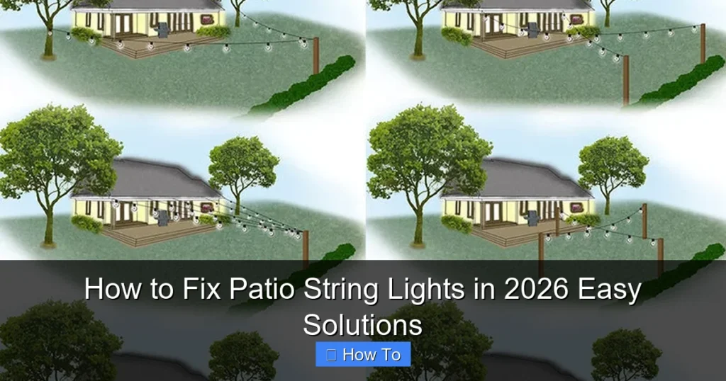 How to Fix Patio String Lights in 2026 Easy Solutions